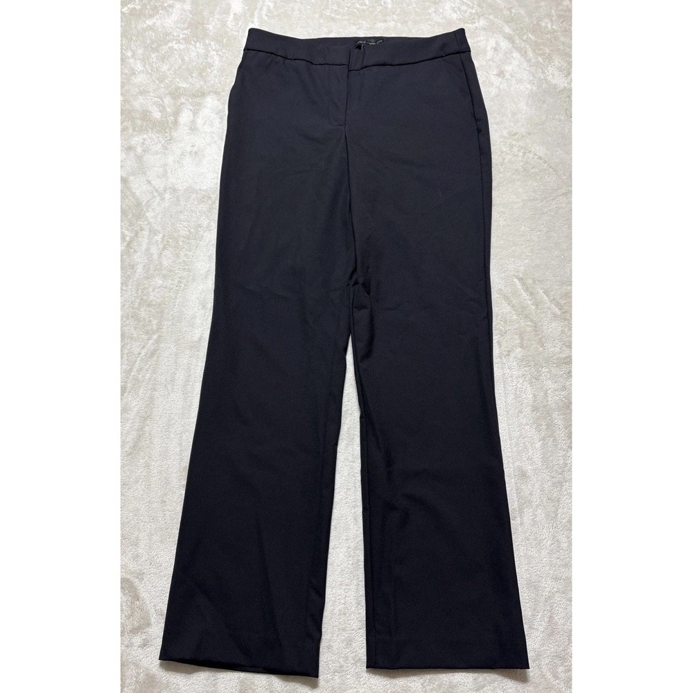 House Of Harlow 1960 Pants Women's Size 8 Black Nylon Stretch Knit Flare Chino